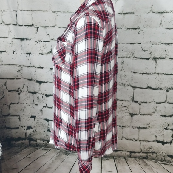 Nordstrom Flannel Plaid Shirt Large - Picture 2 of 7